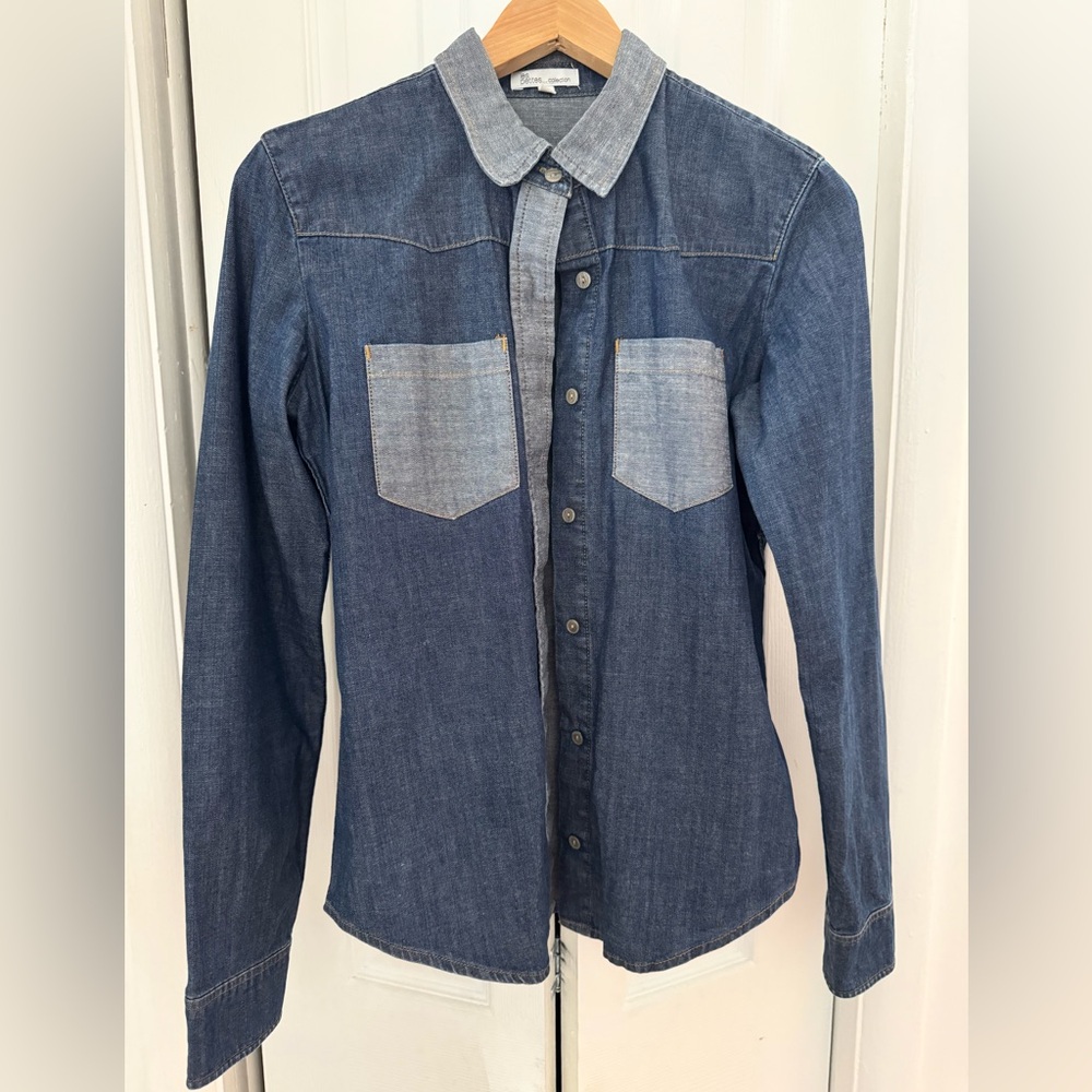 Jeans button down shirt Les Petites